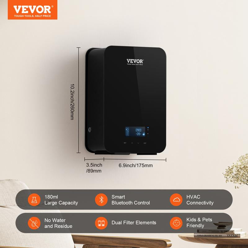 VEVOR Scent Air Machine, Various Specifications, Bluetooth Smart Essential Oil Diffuser, Waterless HVAC Scent Diffuser with Cold Air Technology, Aromatherapy Diffuser Machine for Home, Office, Hotel