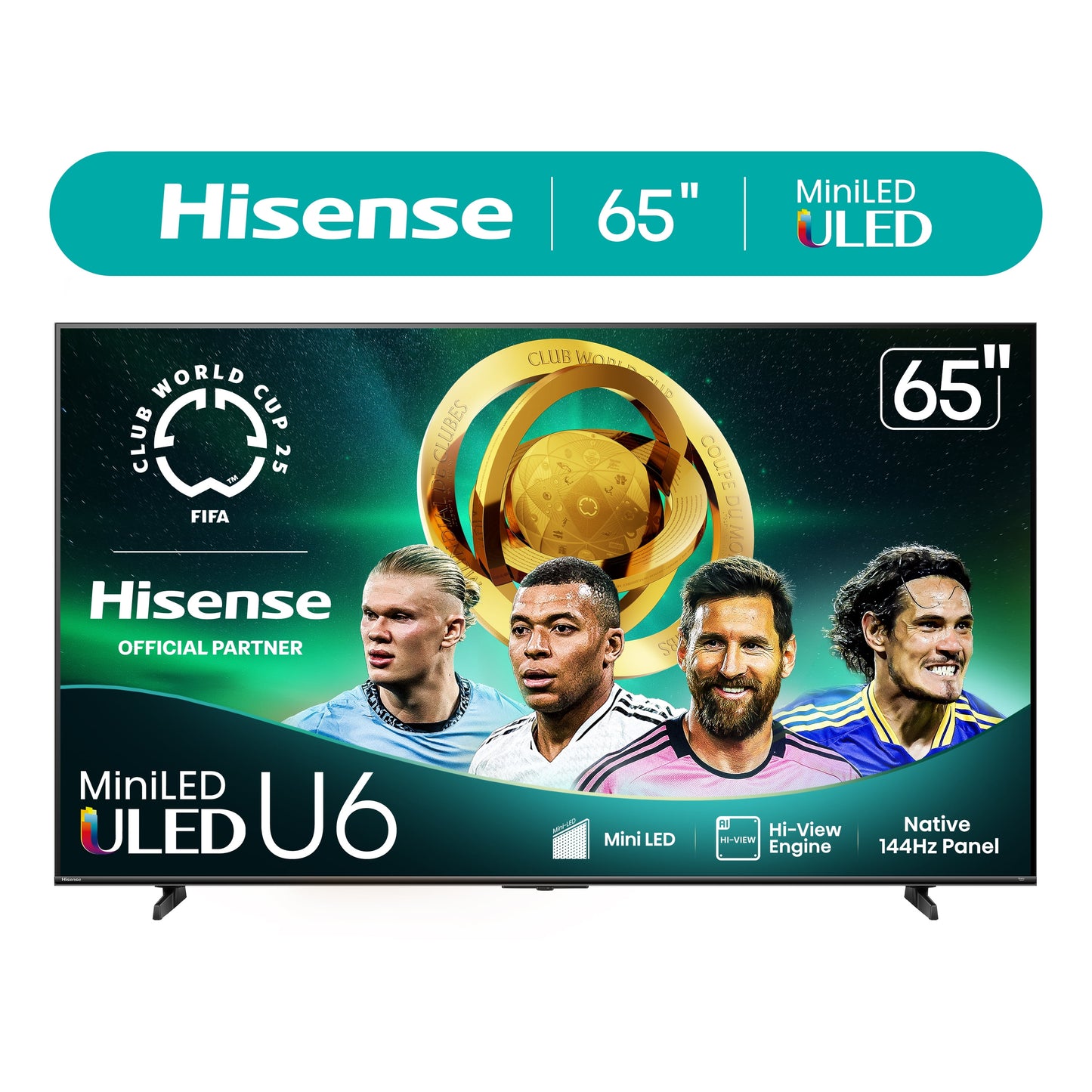 65-Inch Class U6 Series Mini-Led ULED 4K UHD Google Smart TV (65U6N) - QLED Quantum Dot Color, Dolby Vision, Full Array Local Dimming, Game Mode Plus